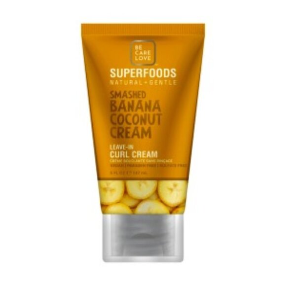 Be Care Love SuperFoods Smashed Banana Coconut Leave-In Curl Cream, 5 Oz - Picture 1 of 1